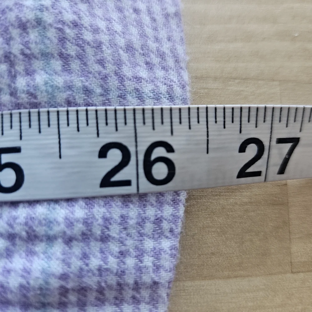 Lauren Ralph Lauren Lavender Plaid Cotton-Blend Twill Sleep‎ Set Sz Small